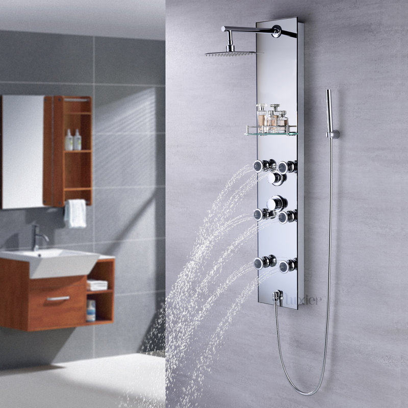 Luxier 51" MultiFunction Pressure Balanced Rainfall Shower Panel